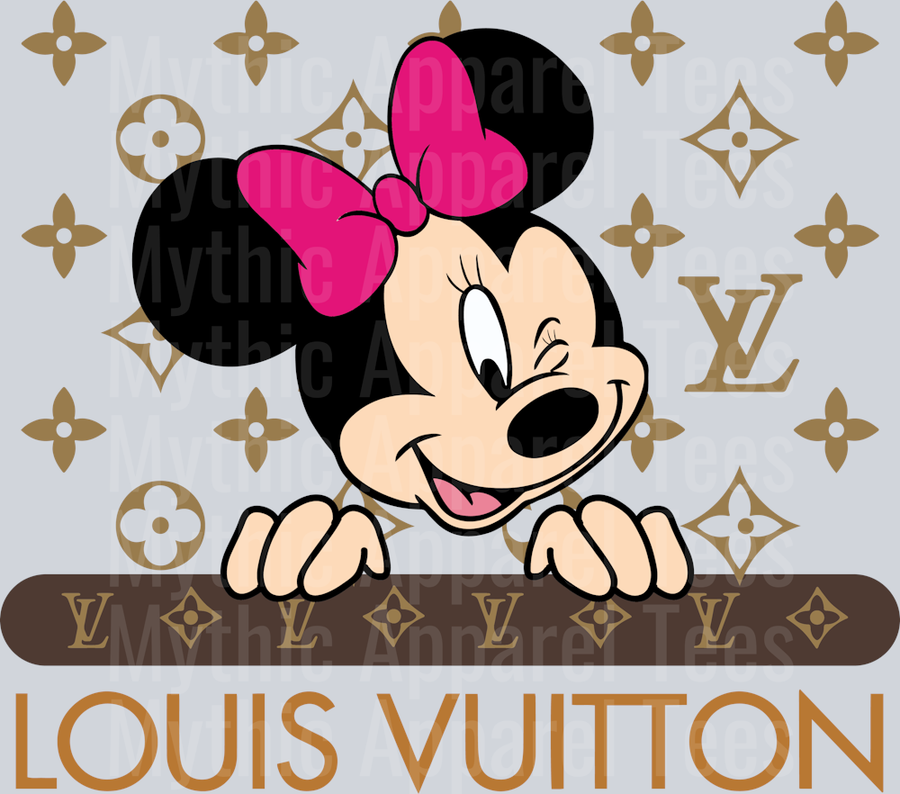 Little Minnie Disney LV Shirt DTF Luis Vuitton Transfers