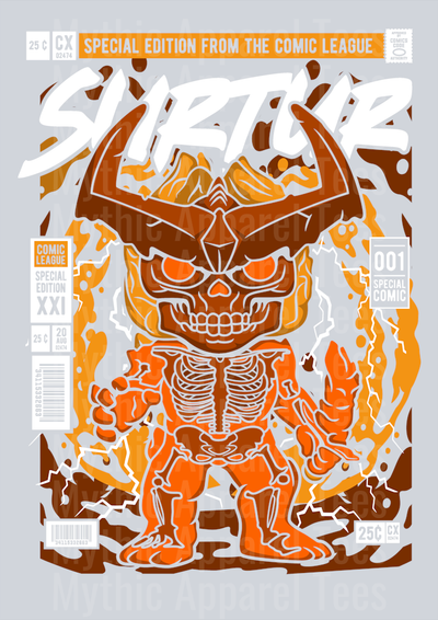 Surtur Thor Comic Book Cover STYLE DTF Pop Culture Transfers