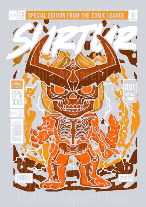 Surtur Thor Comic Book Cover STYLE DTF Pop Culture Transfers
