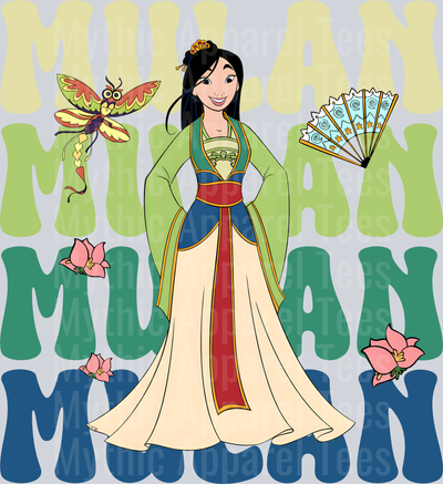 Mulan DTF Disney Transfers