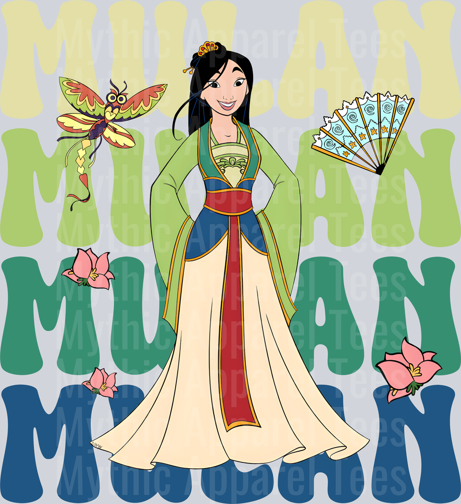 Mulan DTF Disney Transfers