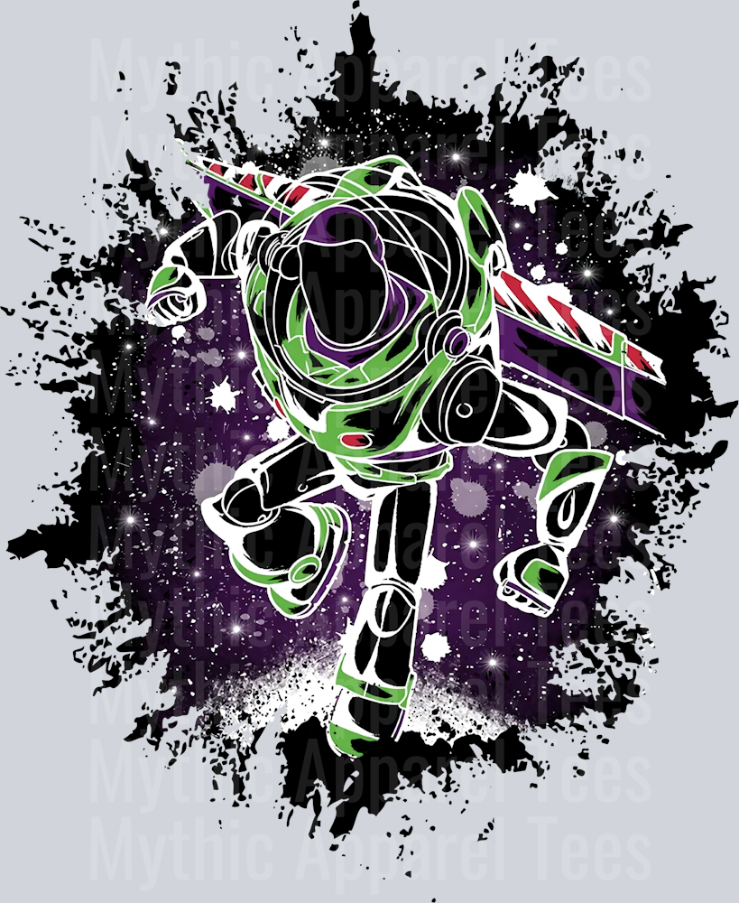 Buzz Lightyear Disney Dark Silhouette Color Splash Crystal Ball Vision