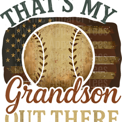 Grandma Grandpa Grandparents Baseball DTF Transfer