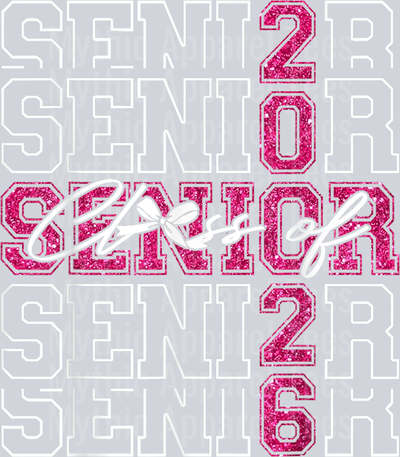 Senior 2026 Class of 2026 Coquette Pink Bow Graduation 2026 T-Shirt (2)