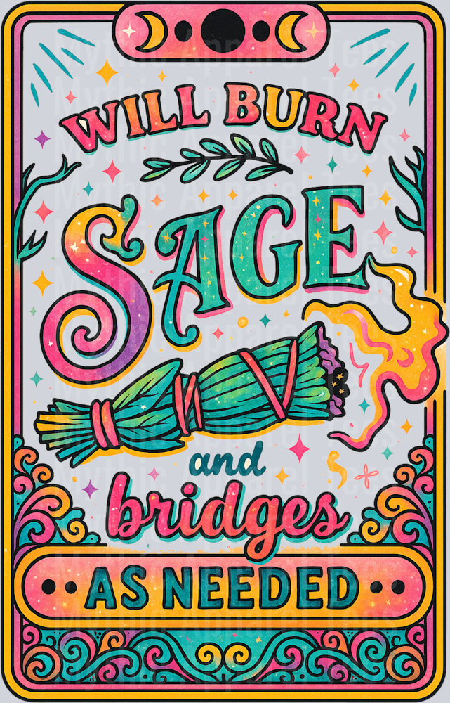 will burn sage and
