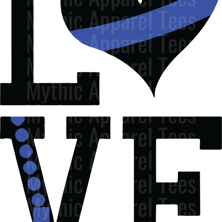 Police Officer Blue Line Back The Blue Transfers