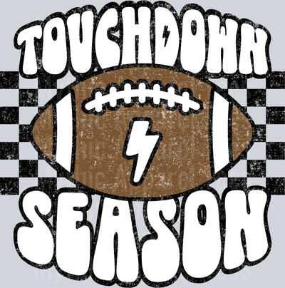 Touchdown Season Football Checkered School Spirit & Sports