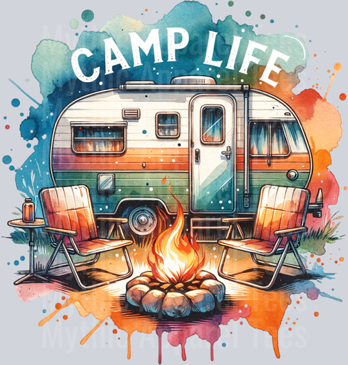 Camp Life 13 DTF Camping Transfers