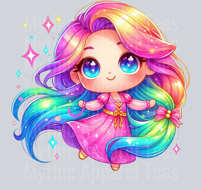 Rapunzel Disney Princess 3 Colorful Pop Art Pop Culture Cosmic style