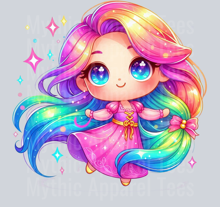 Rapunzel Disney Princess 3 Colorful Pop Art Pop Culture Cosmic style