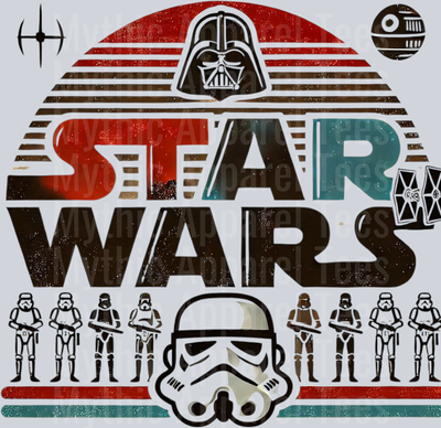 Storm Troopers with Darth Vader DTF Star Wars Transfers