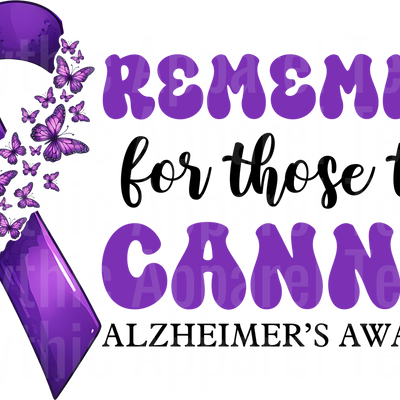 Alzheimer's Awareness DTF Transfer