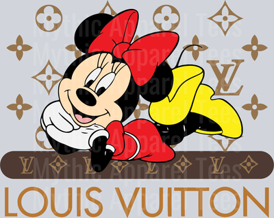 Minnie Mouse Disney LV Shirt DTF Luis Vuitton Transfers