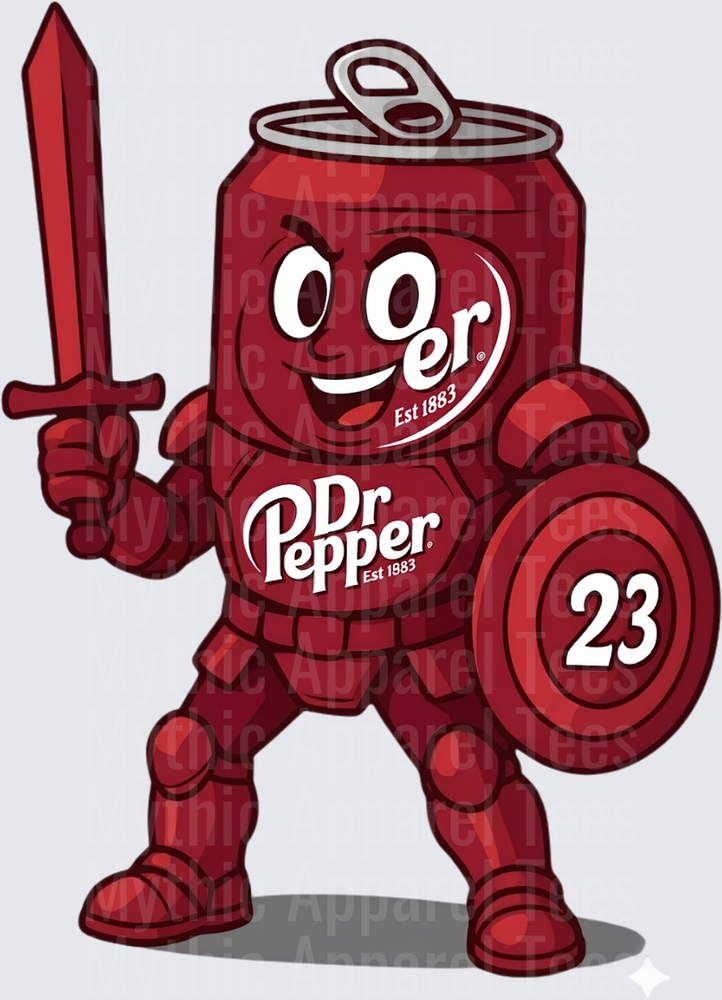 Dr Pepper Can Knight Warrior with Sword and Shield 23
