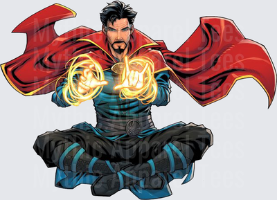 Marvel Super Heroes Doctor Strange Meditating with Magic Rings