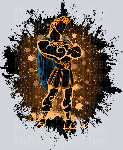 Hercules Disney God Dark Silhouette Color Splash Crystal Ball Vision