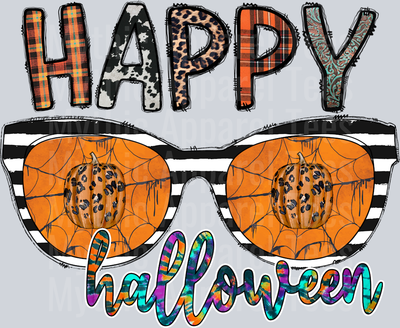 Happy Halloween Glasses Western