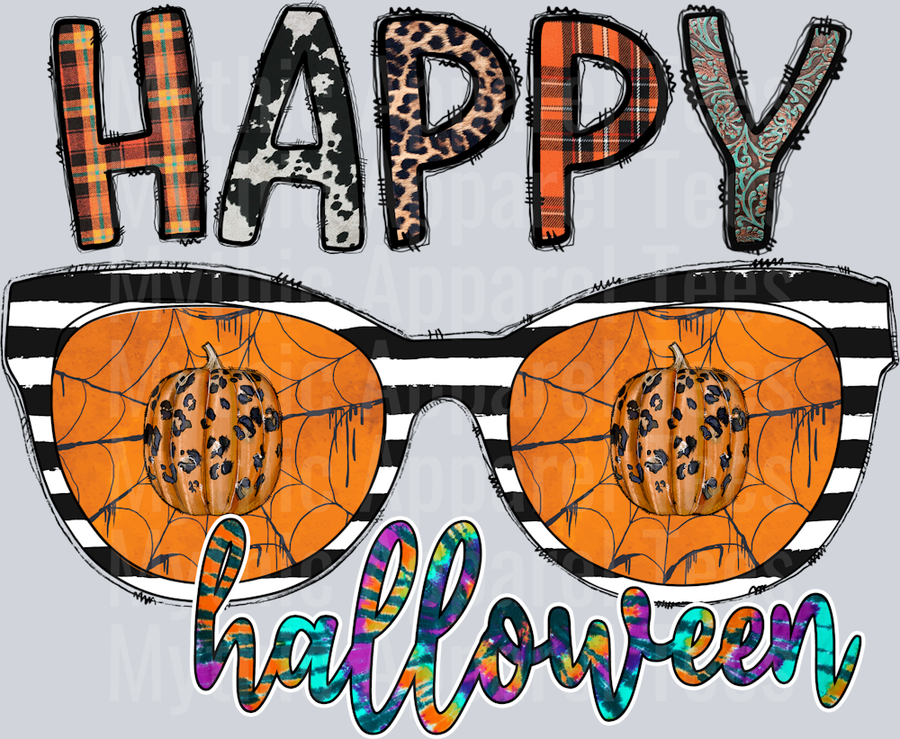 Happy Halloween Glasses Western