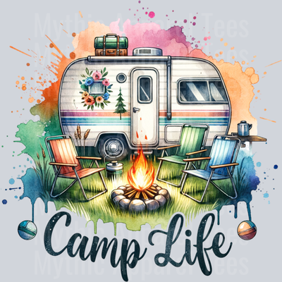 Camp Life 10 DTF Camping Transfers