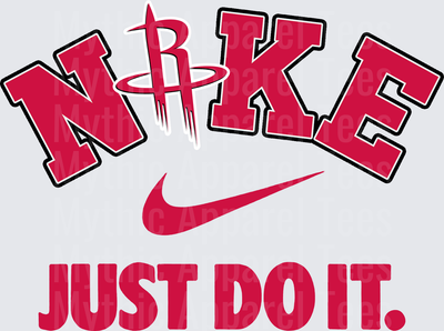 NIKE NBA Teams Houston Rockets Just Do It Swoosh Logo