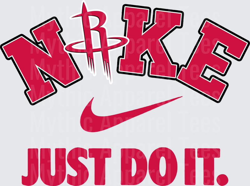 NIKE NBA Teams Houston Rockets Just Do It Swoosh Logo