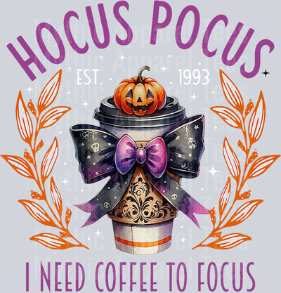Hocus Pocus I Need Coffee To Focus, Retro Halloween, Coffee T-Shirt