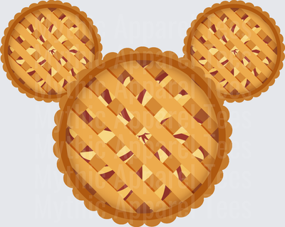 Disney Fall and Thanksgiving Mickey Mouse Silhouette Lattice Pie