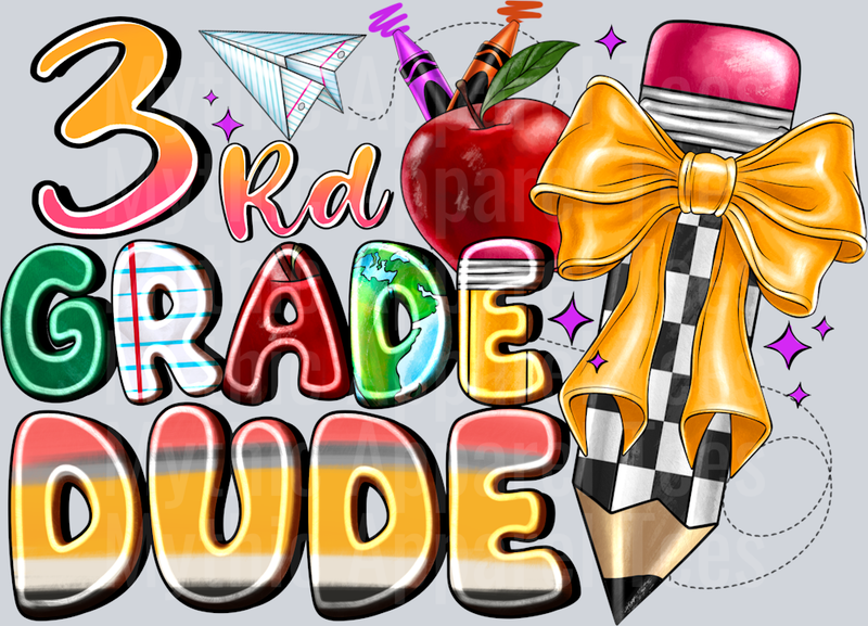 3rd Grade Dude Pencil Back To School