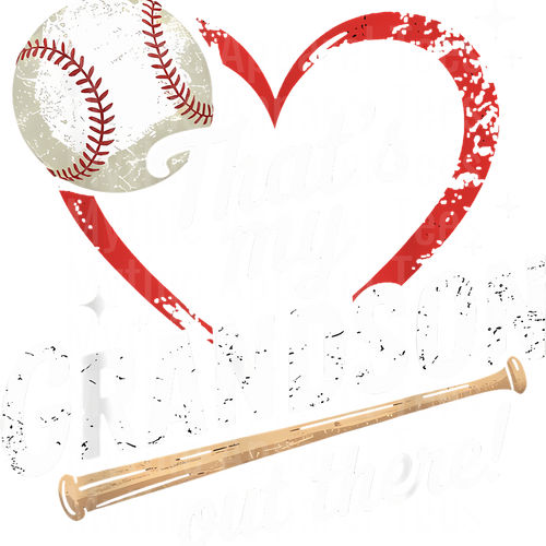 Grandma Grandpa Grandparents Baseball DTF Transfer
