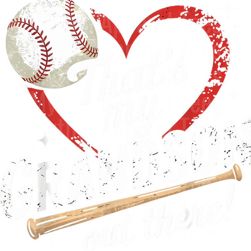 Grandma Grandpa Grandparents Baseball DTF Transfer