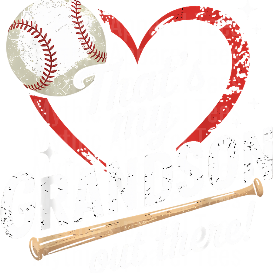 Grandma Grandpa Grandparents Baseball DTF Transfer