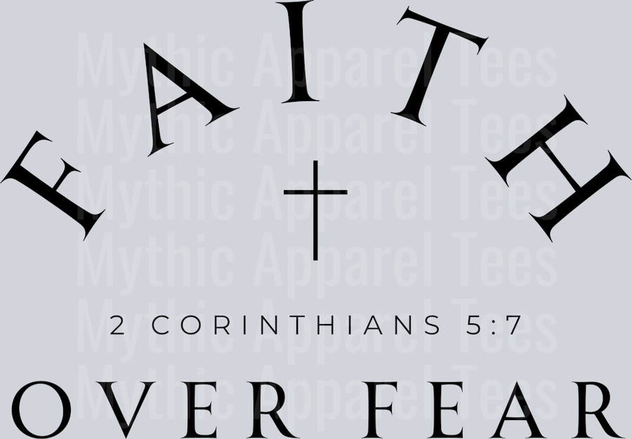Faith over fear black DTF Religious Transfers
