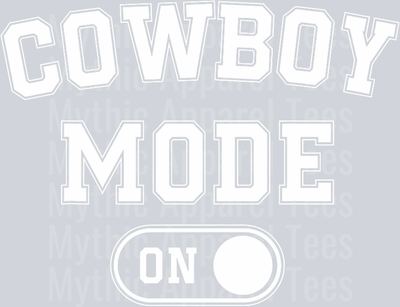 Cowboy Mode On DTF Western Transfers