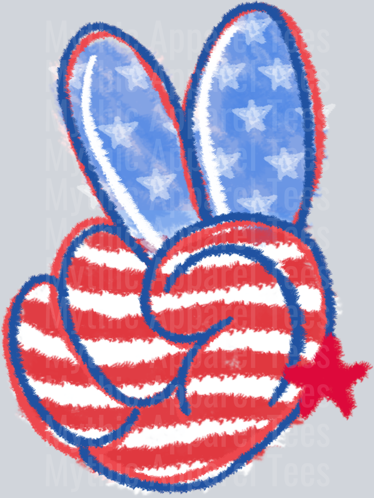 Little miss firecracker hand Shirt front 4th of July DTF Patriotic Transfers
