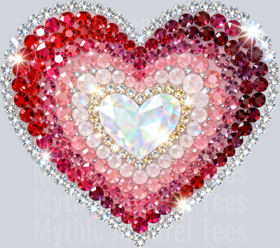 AZ702 Faux Rhinestone Valentines Day