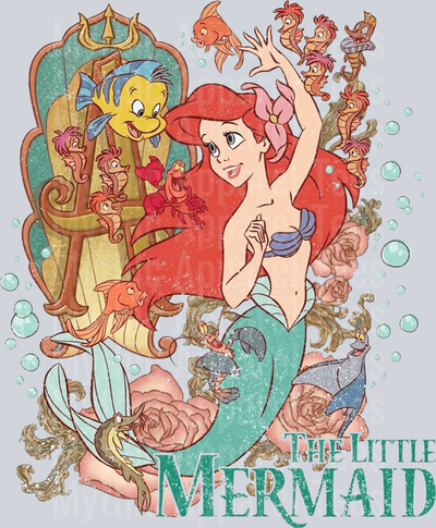 The little mermaid classic t shirt design  DTF Disney Transfers
