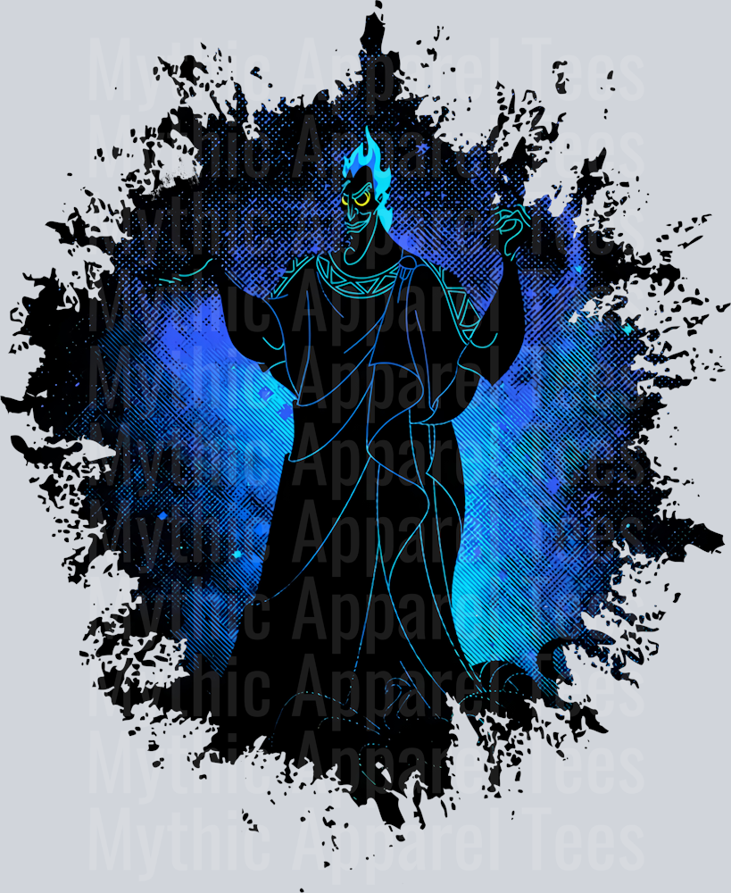 Hades Disney Villain 2 Dark Silhouette Color Splash Crystal Ball Vision