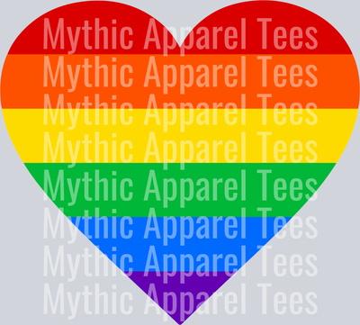 Queer heart Rainbow heart LGBTQ+ Transfer
