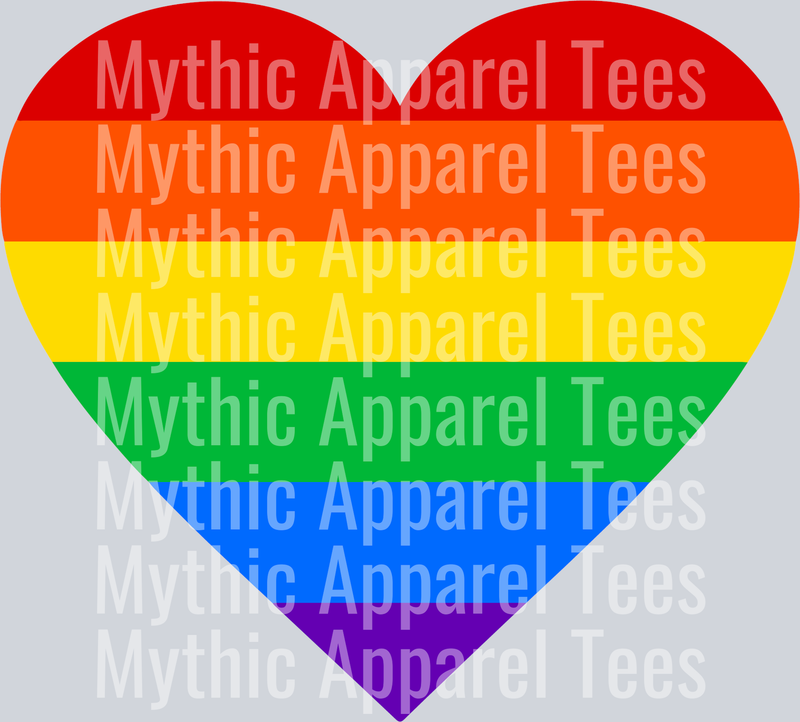Queer heart Rainbow heart LGBTQ+ Transfer