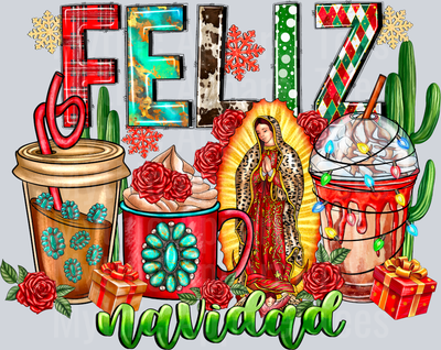 Feliz Navidad Christmas Mexican