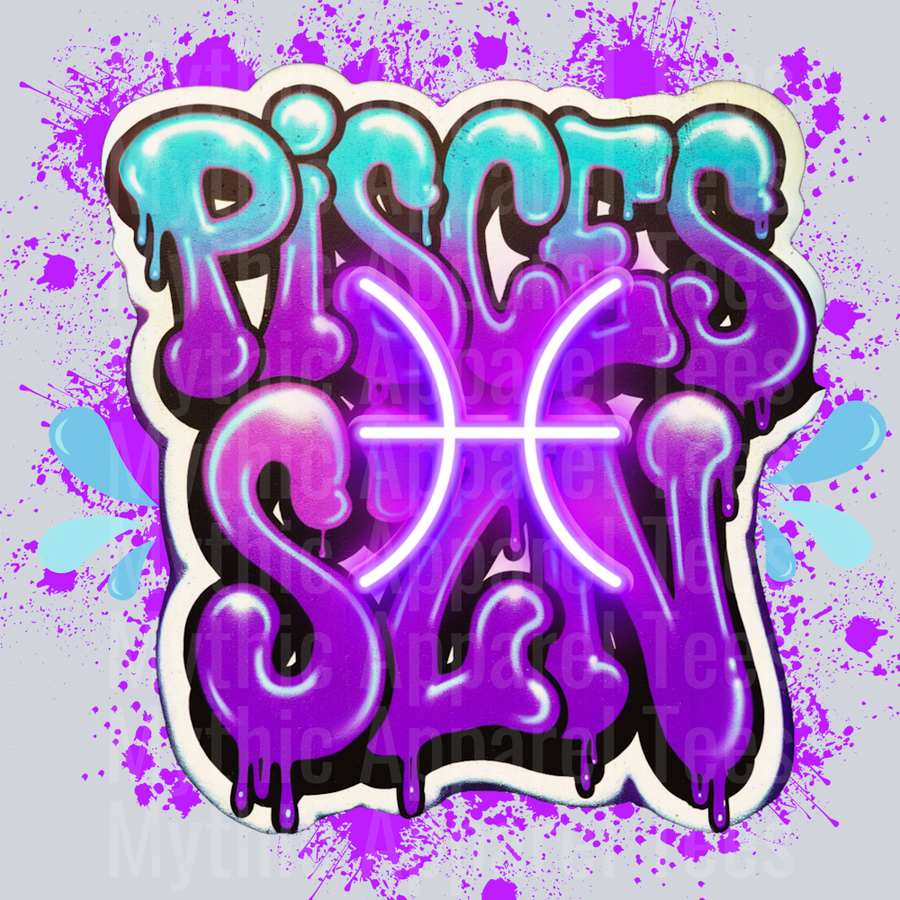 Pisces SZN Horoscope DTF Zodiac Sign Transfers