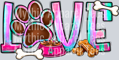 Love Dog Design - Paw and bone