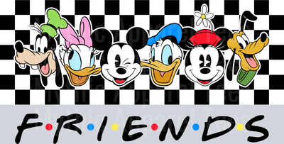 F.r.i.e.n.d.s. Mickey Mouse Crew DTF Disney Transfers