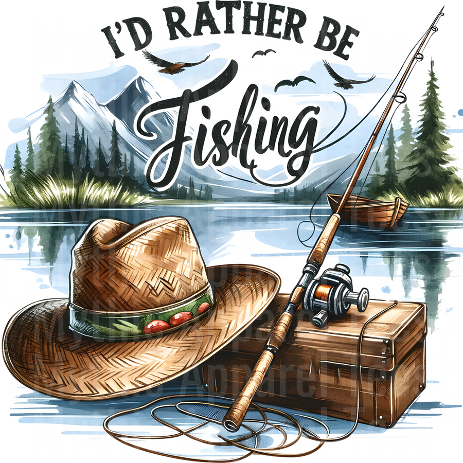 Fishing DTF Transfer