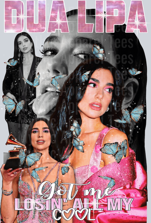 Dua Lipa DTF Pop Culture Transfers