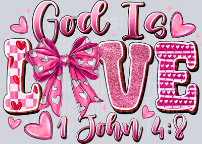 God is Love 1 John Valentines Day Religious