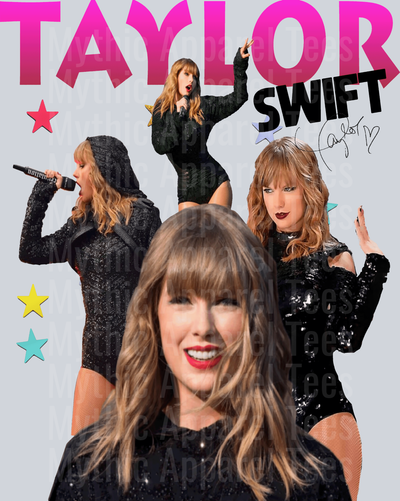 Taylor Swift Singing DTF Pop Culture Transfers