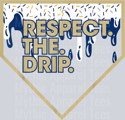 Baseball Home Plate Drip for Boys Ice Cream Sprinkle DTF Baseball Transfers