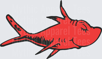 DR Seuss One Fish Two Fish Red Fish Illustration