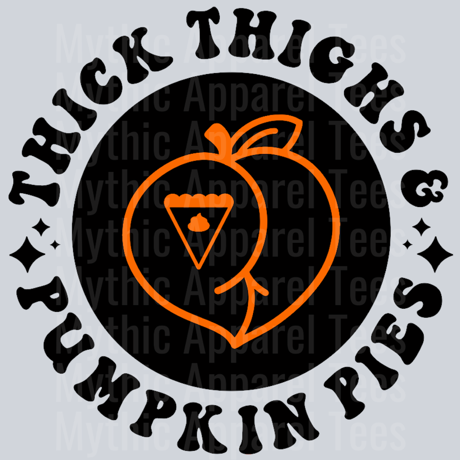 Thick Thighs And Pumpkin Pies Pocket Design